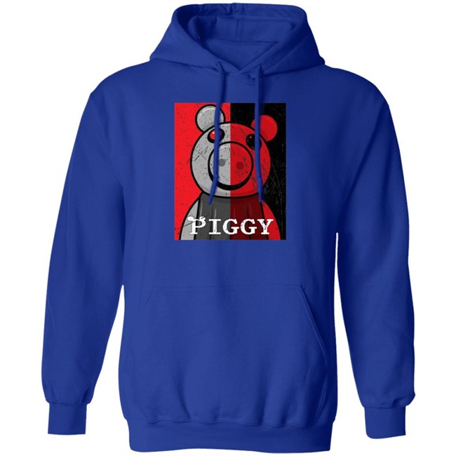 Piggy Merch Split Face Distressed Black T Shirt Piggy Merch Split Face Distressed Black T Shirt