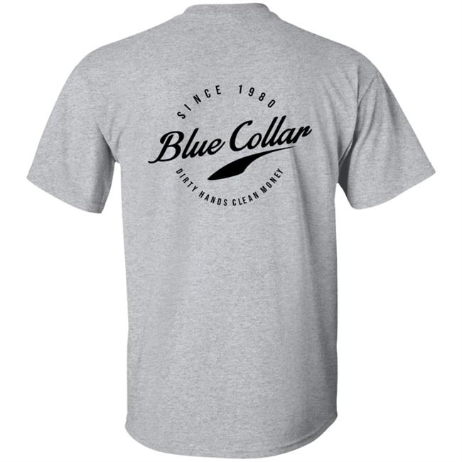 Acal Clothing Merch Blue Collar T Shirt Acal Clothing Merch Blue Collar T Shirt