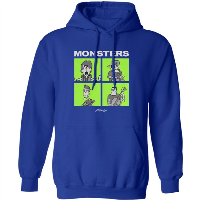 All Time Low Merch Monsters Square T Shirt All Time Low Merch Monsters Square T Shirt