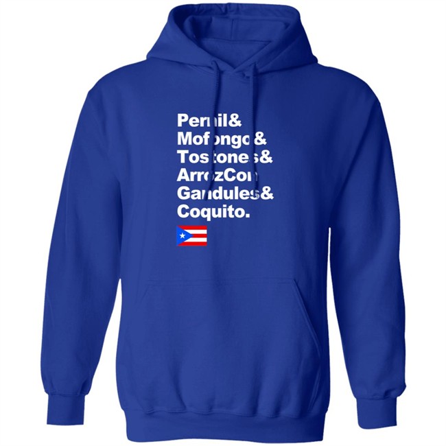 Pernil Mofongo Tostones Arrozcon Gandules Coquito Shirt Puerto Rico Cuisine T Shirt Pernil Mofongo Tostones Arrozcon Gandules Coquito Shirt Puerto Rico Cuisine T Shirt