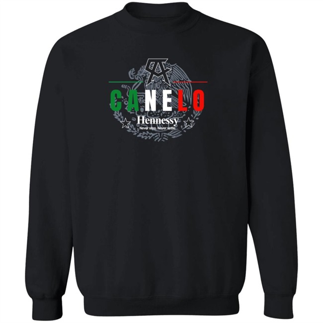 Canelo Alvarez Hennessy Never Stop Never Settle Shirt Canelo Alvarez Hennessy Never Stop Never Settle Shirt