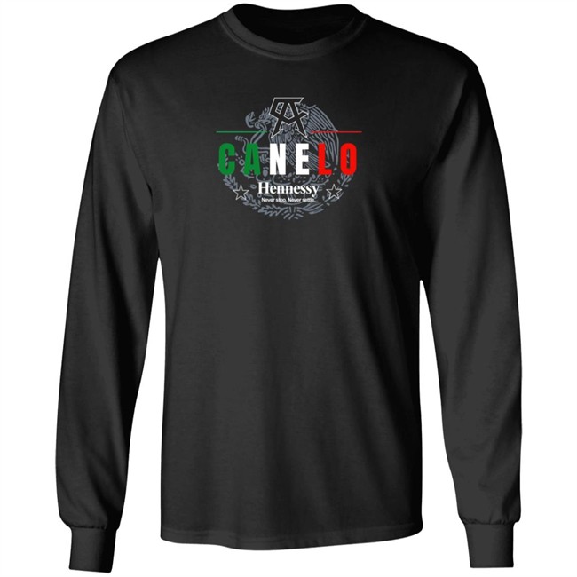 Canelo Alvarez Hennessy Never Stop Never Settle Shirt Canelo Alvarez Hennessy Never Stop Never Settle Shirt