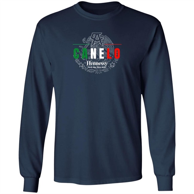 Canelo Alvarez Hennessy Never Stop Never Settle Shirt Canelo Alvarez Hennessy Never Stop Never Settle Shirt