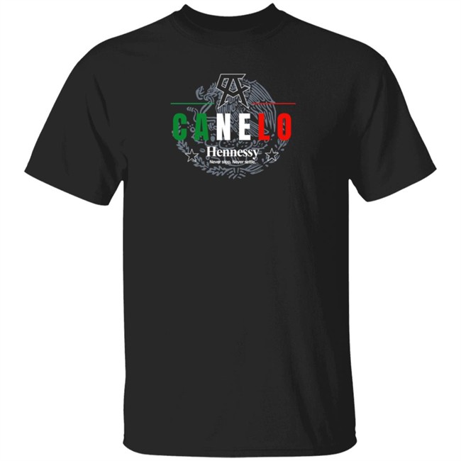 Canelo Alvarez Hennessy Never Stop Never Settle Shirt