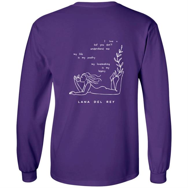 Lana Del Rey Merch Violet Tee Shirt Lana Del Rey Merch Violet Tee Shirt