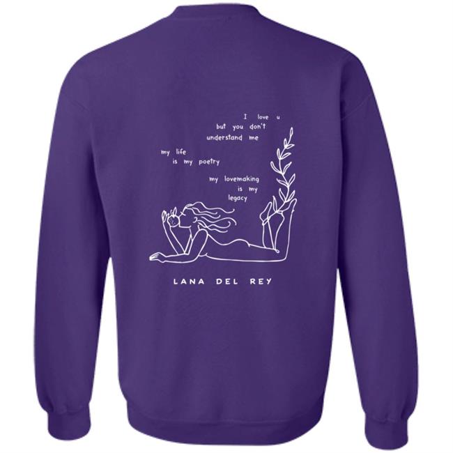 Lana Del Rey Merch Violet Tee Shirt Lana Del Rey Merch Violet Tee Shirt