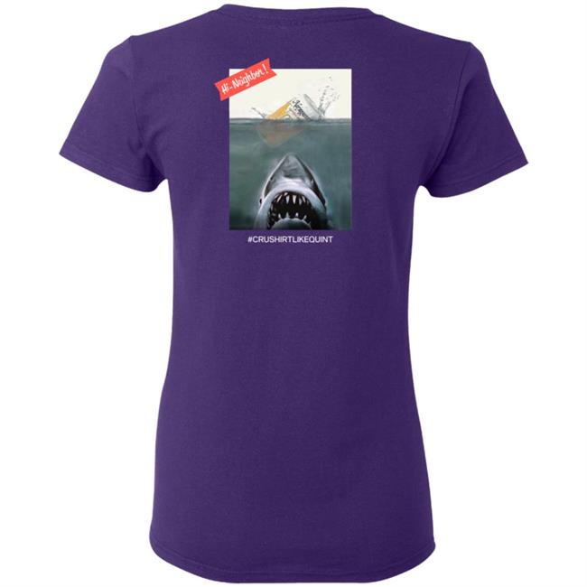 Narragansett Beer Merch The Crush It Like Quint Tee Shirt Black Narragansett Beer Merch The Crush It Like Quint Tee Shirt Black