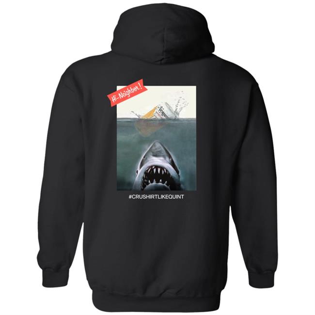 Narragansett Beer Merch The Crush It Like Quint Tee Shirt Black Narragansett Beer Merch The Crush It Like Quint Tee Shirt Black