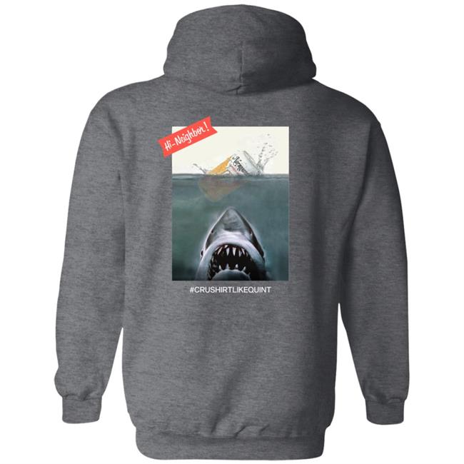 Narragansett Beer Merch The Crush It Like Quint Tee Shirt Black Narragansett Beer Merch The Crush It Like Quint Tee Shirt Black