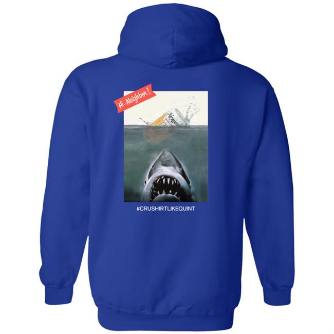 Narragansett Beer Merch The Crush It Like Quint Tee Shirt Black Narragansett Beer Merch The Crush It Like Quint Tee Shirt Black