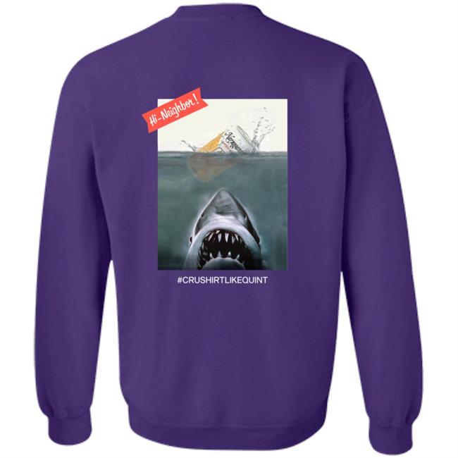Narragansett Beer Merch The Crush It Like Quint Tee Shirt Black Narragansett Beer Merch The Crush It Like Quint Tee Shirt Black