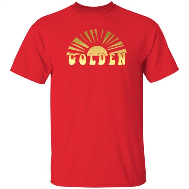 Fine Line Golden Graphic Vintage 70S Girls Tumblr Shirt