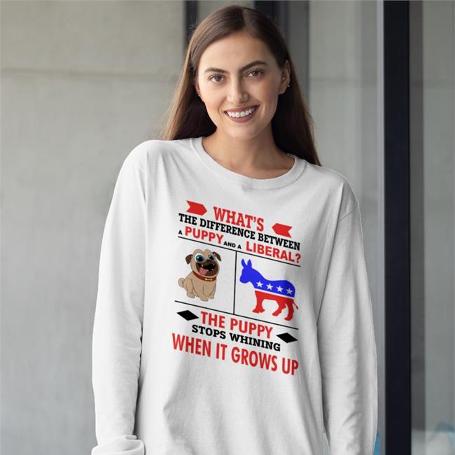 What's The Difference Between A Puppy And A Liberal Shirts