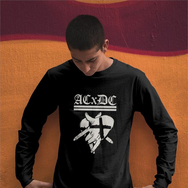 Acxdc Merch Pentagram Hands Toddler Shirts