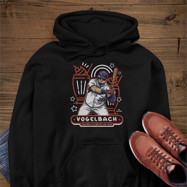 500 Level Merch Daniel Vogelbach New York M Milkshake WHT Damn Right It's Better Than Yours Hoodie Brandon Nimmo SNY Mets