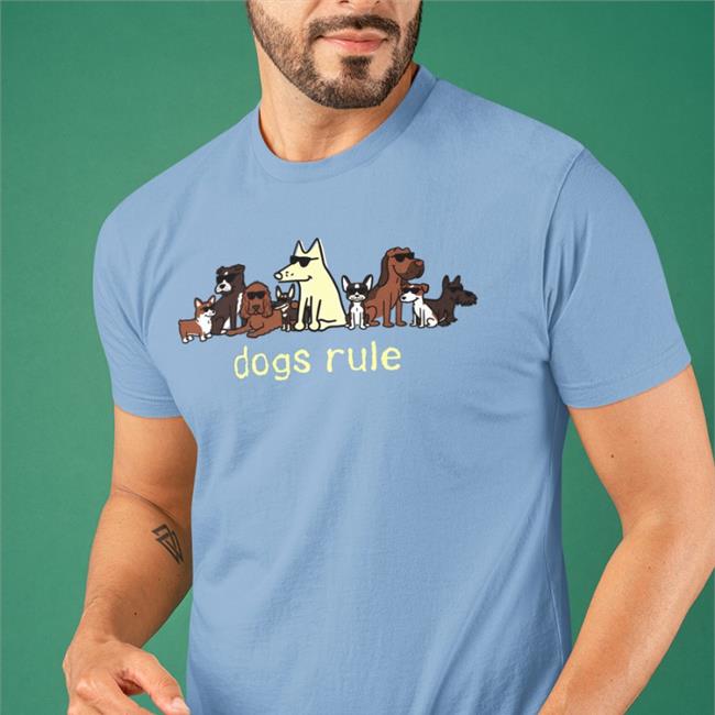 Offical Dogs Rule Shirts Light Blue Dark 53 Shades Of Fruit Kace Fruitkace