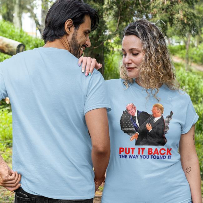 Zack Morris Put It Back The Way You Found It Trump Slap Anti Biden Tee