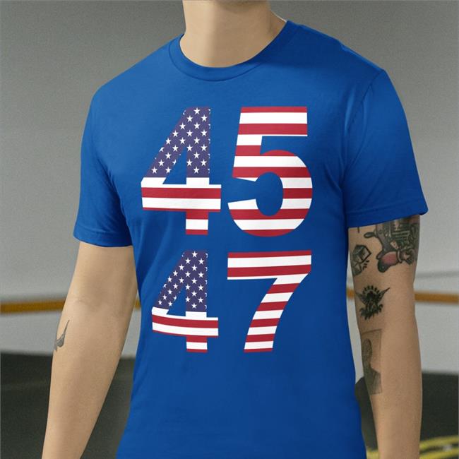 Patriot Takes Trump 45 47 Flag American Long Sleeve