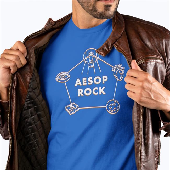 Aesoprock Merch Aesop Rock Icons Hoodie Black