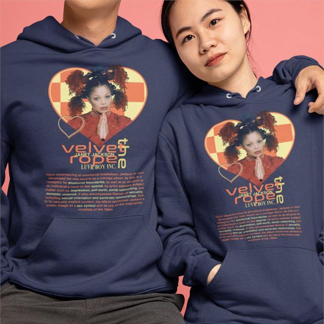 Luvrboy Factories Merch Velvet Rope Janet Jackson TShirt