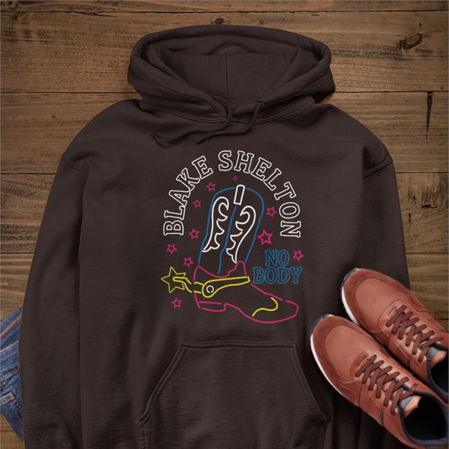 Official Nobody Blake Shelton No Body Crewneck Sweatshirt Team Bs By Blake Shelton Black