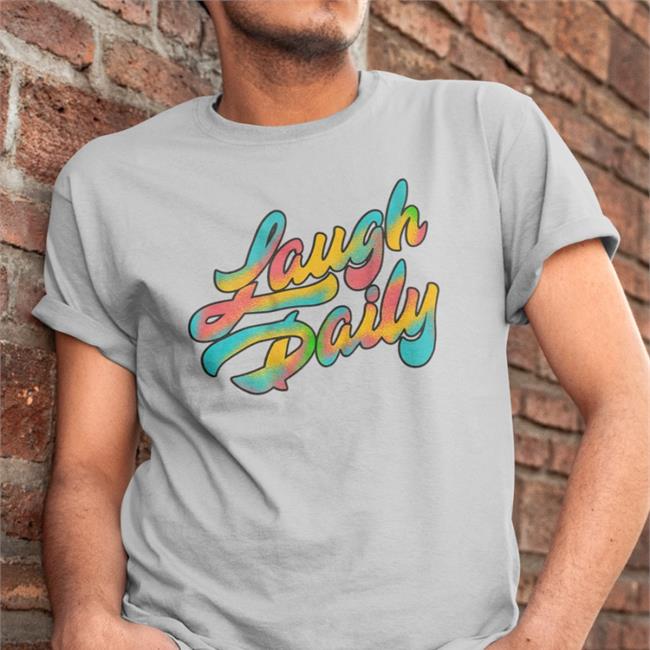 Jstu Colorful Laugh Daily Long Sleeve Shirt