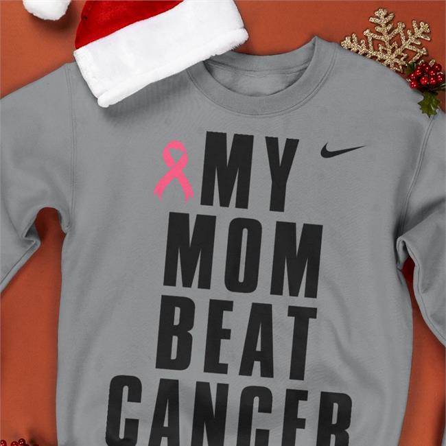 My Mom Beat Cancer Shirt Breast Cancer Awareness