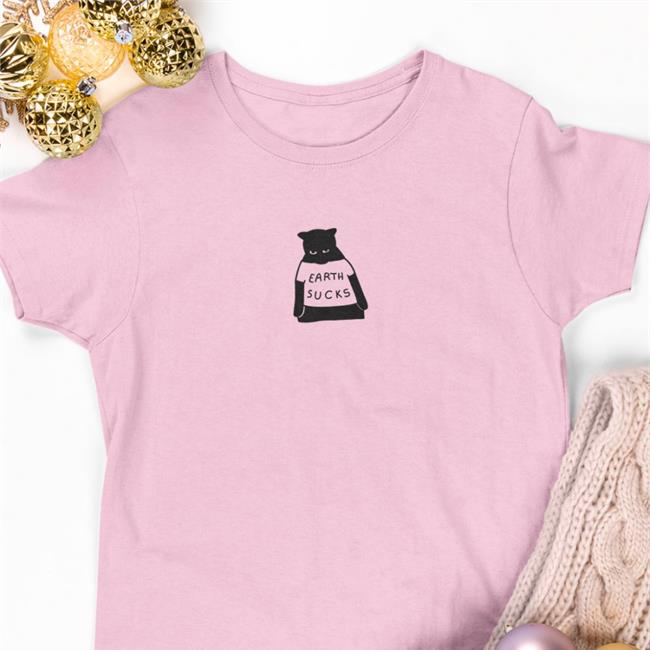Poorly Drawn Cats Earth Sucks Tee Poorlycatdraw