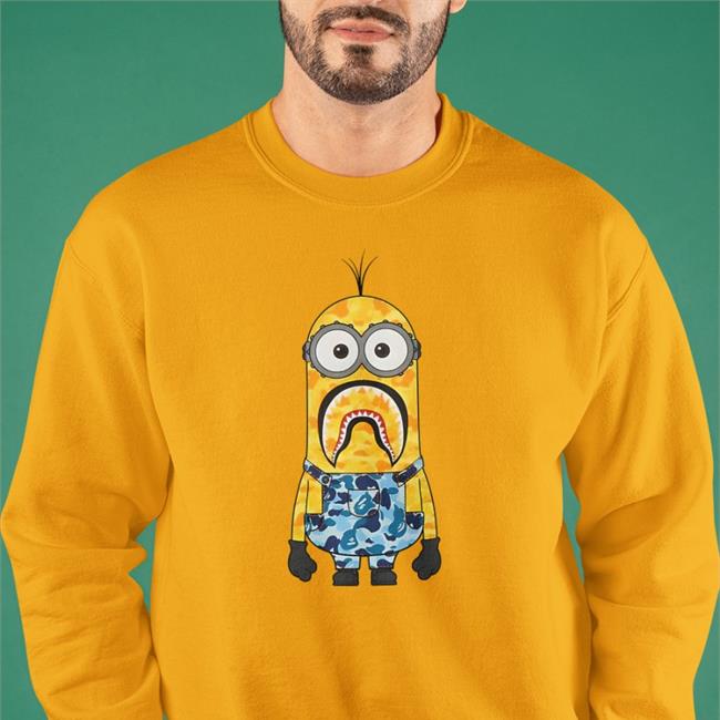Suprasneakers Merch Bape X Minions Camo Minion Shirt By Gnf Outfits