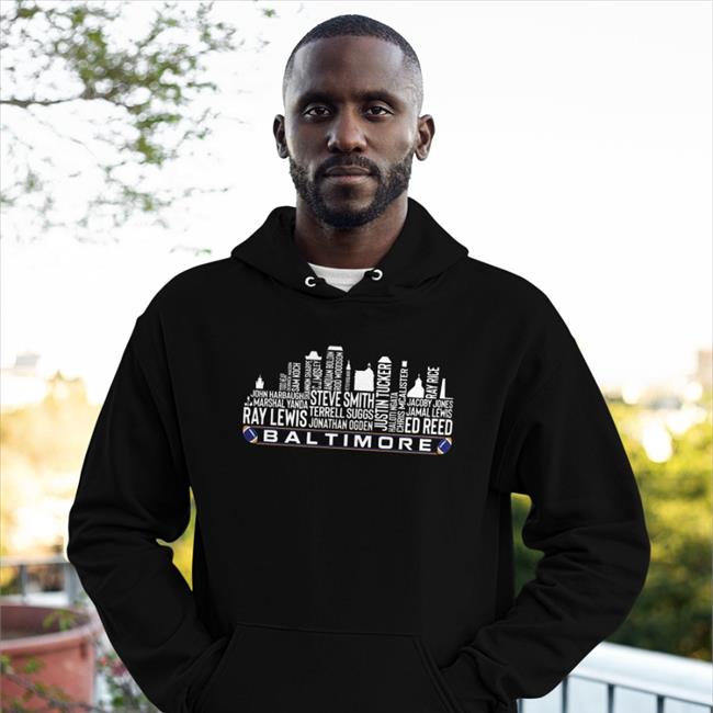 Baltimore Football Team All Time Legends T Shirt