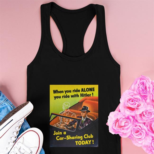 Shirts With Threatening Auras When You Ride Alone You Ride With Hitler Black Long Sleeve Tee Offical