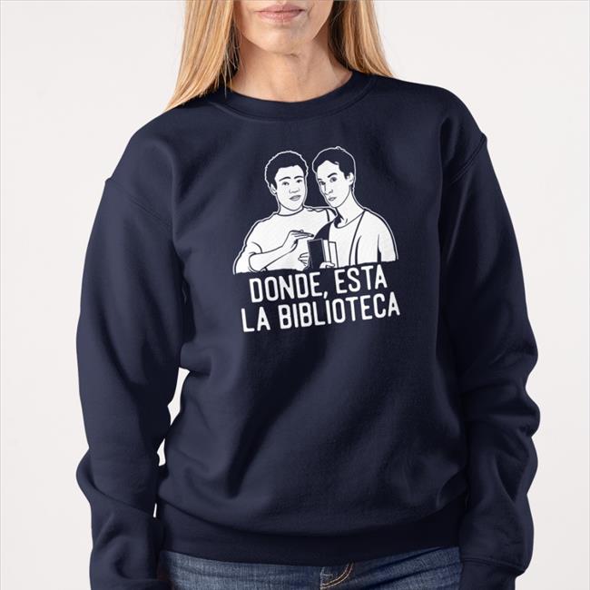 Donde Esta La Biblioteca Long Sleeve T Shirt Community Tv Show Subreddit