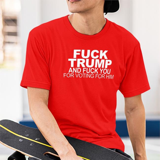 Fuck Trump And Fuck You For Voting For Him Hoodie Black Donna