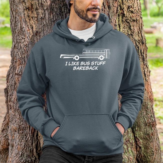 I Like Bus Stuff Bareback T Shirt Black