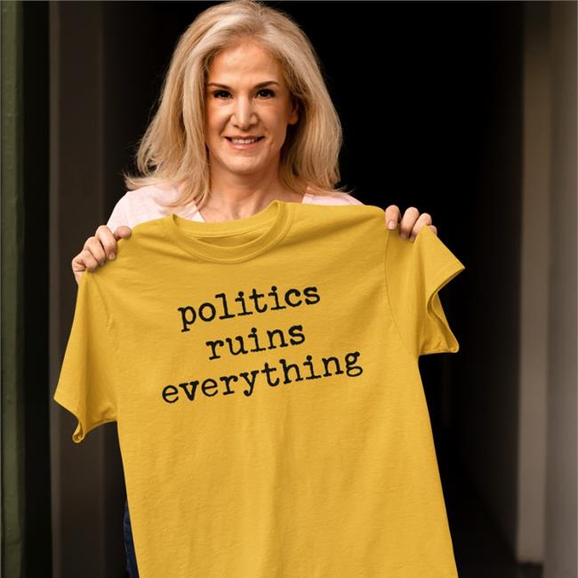 Viva Frei Merch Politics Ruins Everything Crewneck Sweatshirt Thevivafrei