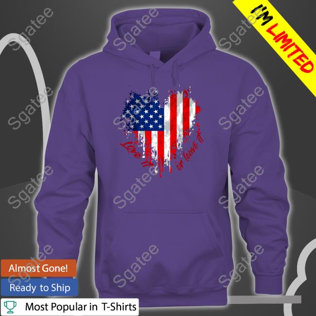 The Officer Tatum Merch Love It Or Leave It American Flag Tee