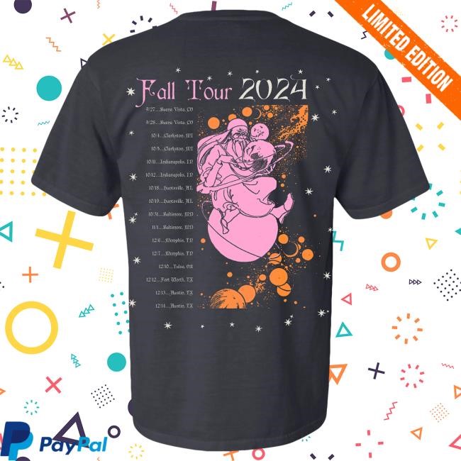 Official Billy Strings Merch Store Shop Billy Strings Cosmic Dragon Top Shirt with Dates (Brian Morgante / Flesh & Bone)