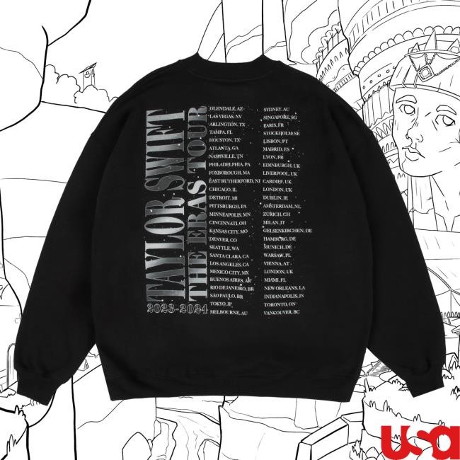 Official Taylor Swift Merch Shop Taylor Swift | The Eras Tour Down Bad Live Photo Crewneck Taylor Swift Clothing Store Apparel Taylorswift