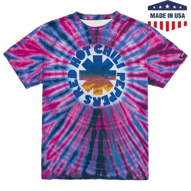 Official Red Hot Chili Peppers RHCP x Freaktopia Tie Dye Long Sleeve - Ultraviolet