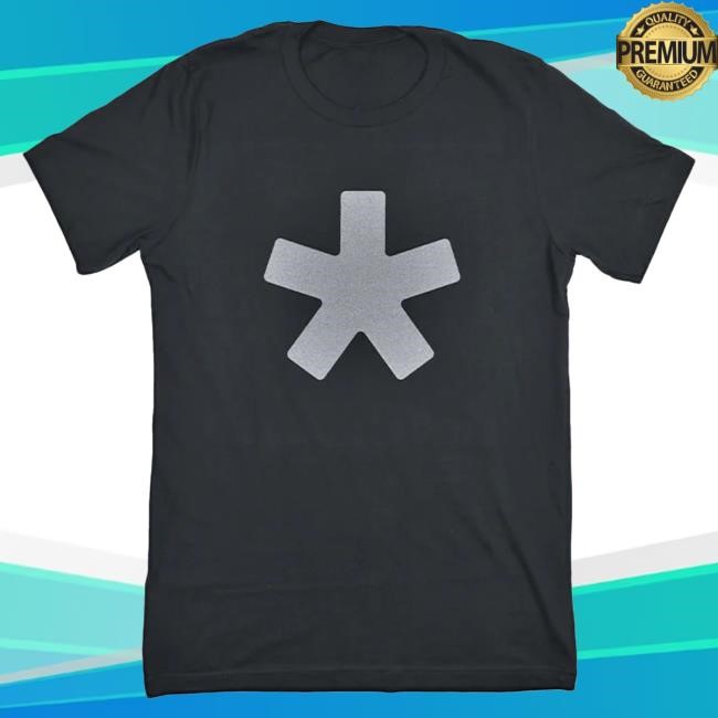 Official To The Stars Clothing Shop Store Asterisk Bold Metallic Tee Black