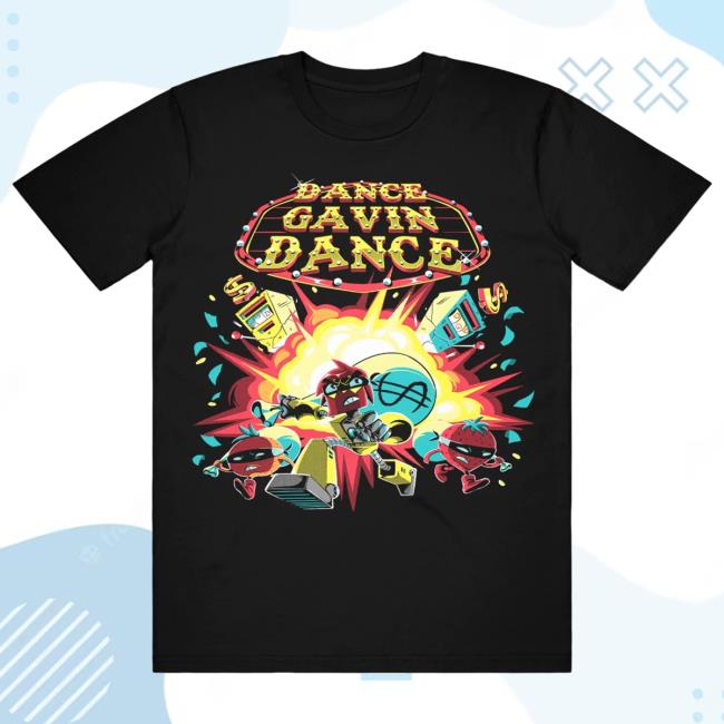 Dance Gavin Dance Casino Heist Black New T Shirt