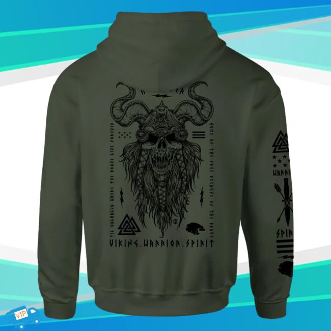 Official Howitzer Clothing Viking Warrior Spirit Brave Sweatshirt Surplus Green