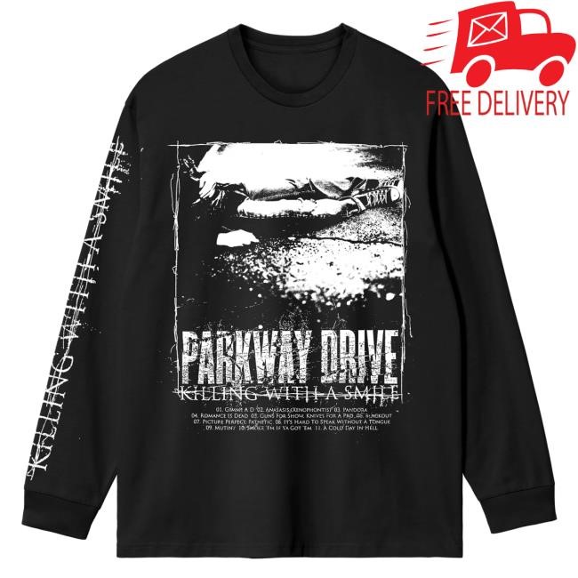 Official Parkway Drive - Killing With A Smile Long Sleeve Shirt ParkwayDrive