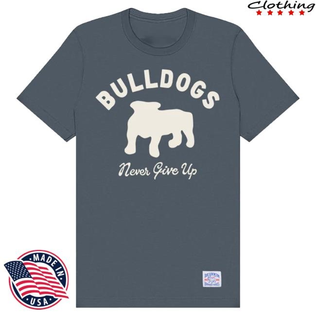 Duke & Winston Bulldogs Never Give Up Sweatshirt Heather Ash Everyday Comfort