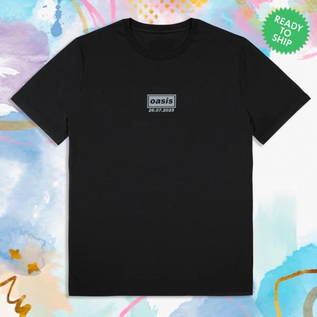 Official Oasis Store Live '25 London Event 26th July Hot Shirt Black