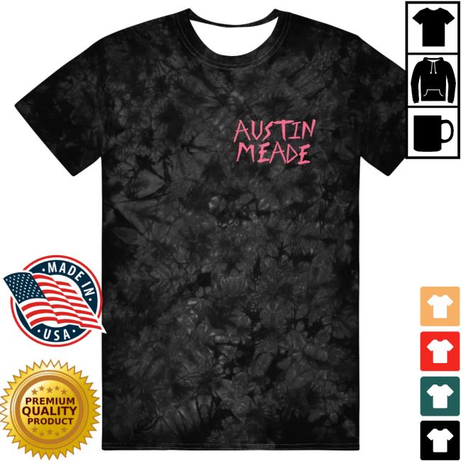 Austin Meade Abstract Art Of An Unstable Mind Black Tie Dye Tee Shirt