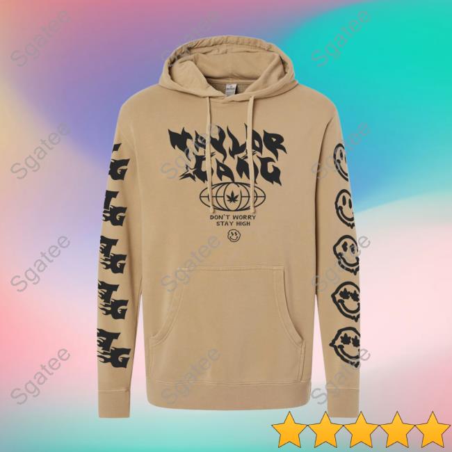 Official Taylor Gang Clothing Store Don't Worry, Stay High Hoodie Tan Taylorgang Merch
