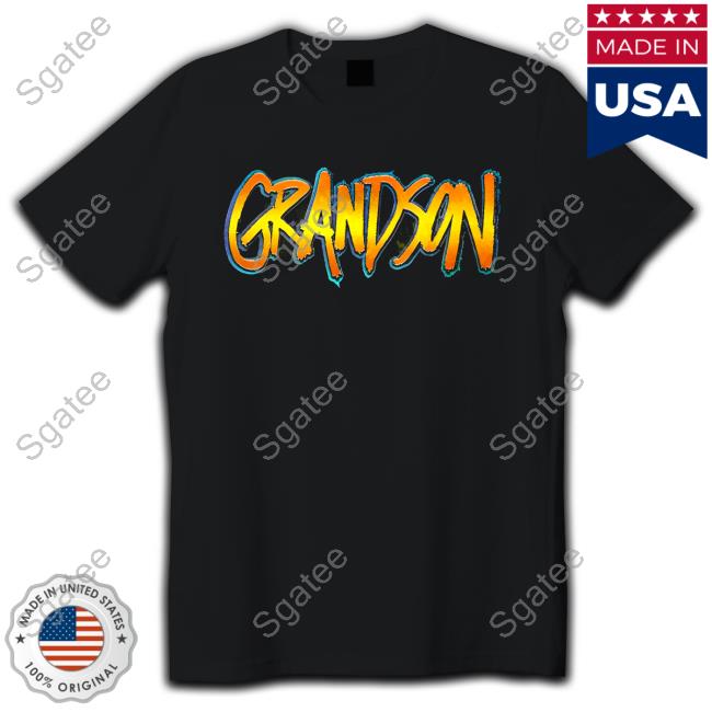 Official Grandson Long Live Gold Crew neck Sweatshirt Black