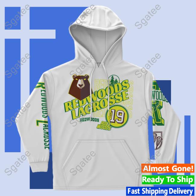 Official Premier Lacrosse League Shop Redwoods All Over Print Crewneck Sweatshirt