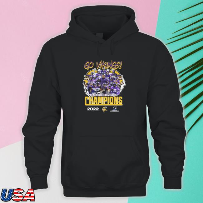 Go Minnesota vikings NFC north Division champions 2022 Tee